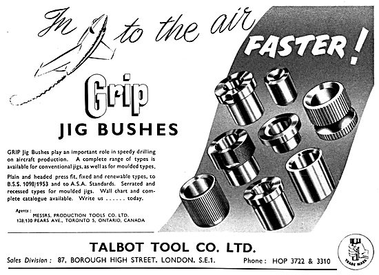 Talbot Tool GRIP Jig Bushes                                      