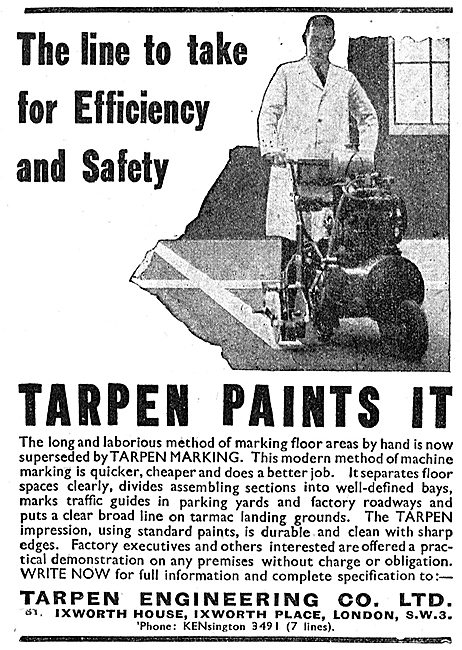 Tarpen Engineering Factory Floor Paint Marking Machines          