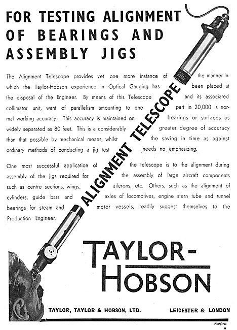 Taylor Hobson Equipment For Bearing & Testing Of Assembly Jigs   