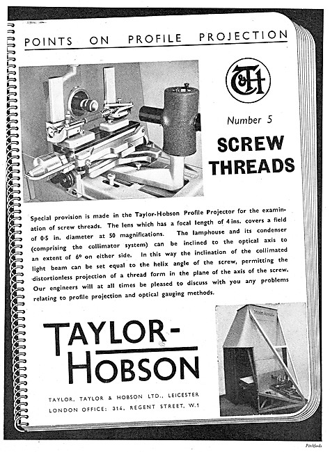 Taylor Hobson Profile Projectors                                 