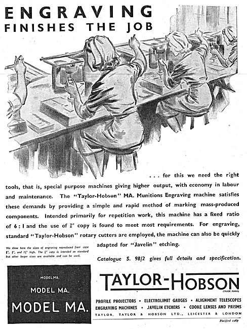 Taylor-Hobson Engineering Inspection & Engraving Equipment       