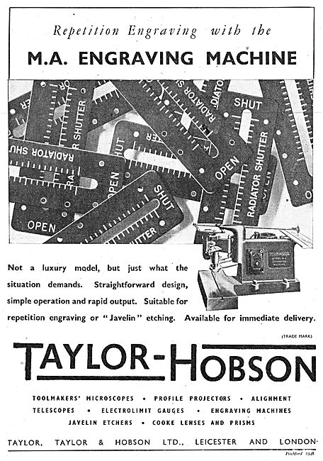 Taylor Hobson Engineering Inspection & Test Equipment            