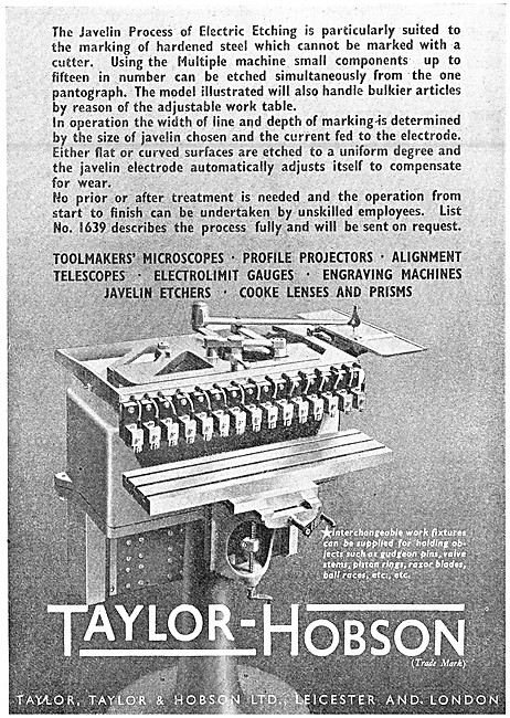 Taylor Hobson Engineering Inspection & Test Equipment            