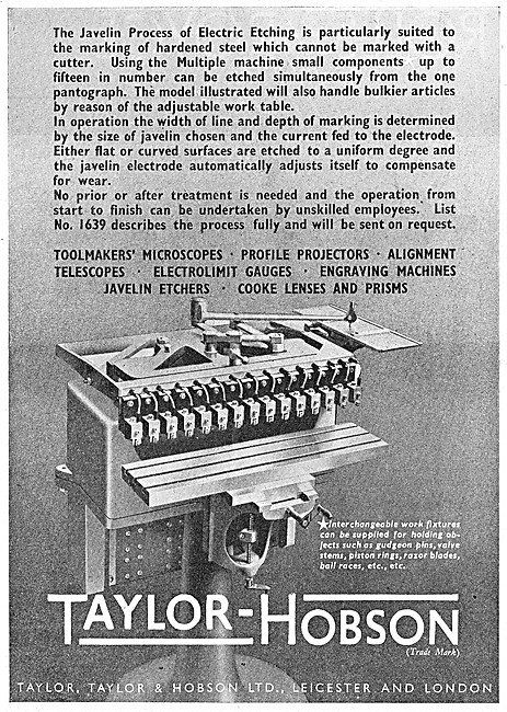Taylor-Hobson Engineering Inspection & Test Equipment            