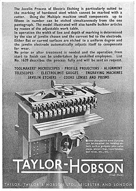 Taylor-Hobson Engineering Inspection & Test Equipment            