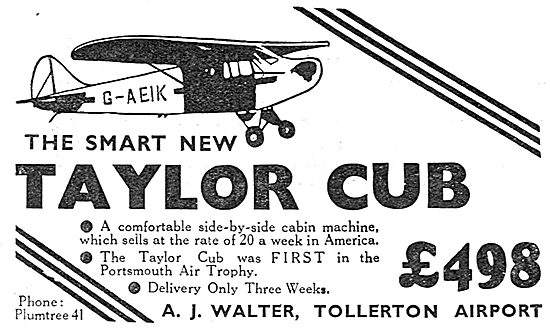 Taylor Cub - A.J.Walter Tollerton                                