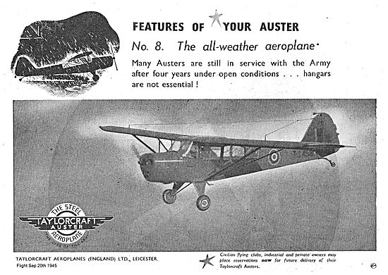 The Steel Taylorcraft Auster Aeroplane                           