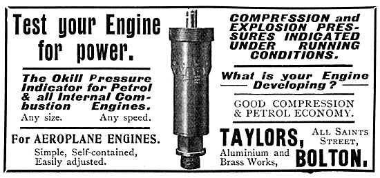 Taylors Aluminium & Brass Works. Compression Tester              