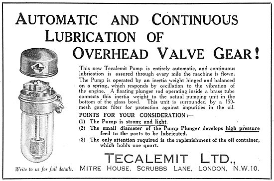 Tecalemit Lubrication Systems For Aircraft  - OHV Gear           