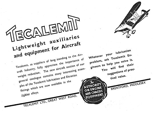 Tecalemit Lubrication & Filtration Systems For Aircraft          