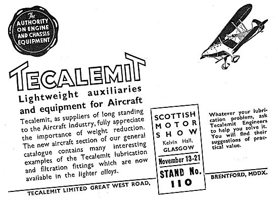 Tecalemit Lubrication & Filtration Systems For Aircraft          