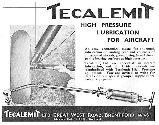 Tecalemit High Pressure Lubrication For Aircraft                 