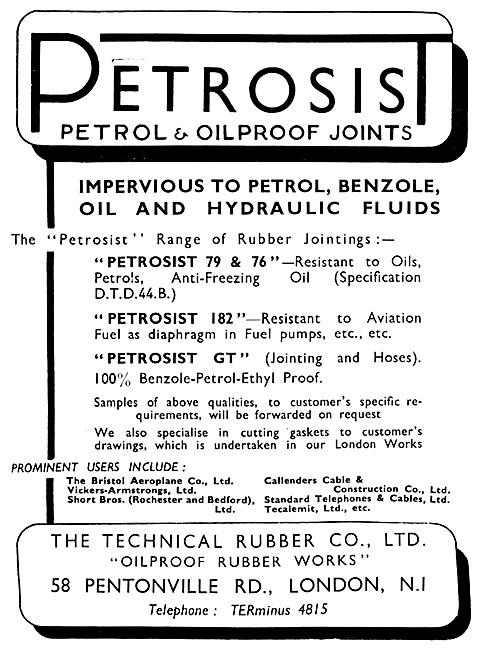 Technical Rubber - Petrosist Oilproof Joints                     