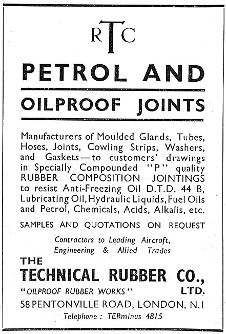 Technical Rubber. RTC Petrol & Oilproof Joints                   