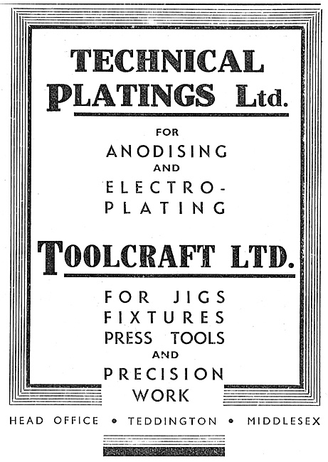 Technical Platings - Toolcraft Aircraft Jigs, Tools & Fixtures   