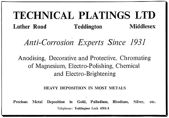 Technical Platings Anti Corrosion Treatments                     