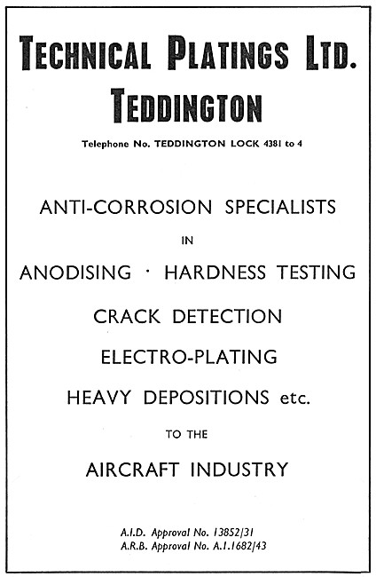 Technical Platings Teddington.                                   