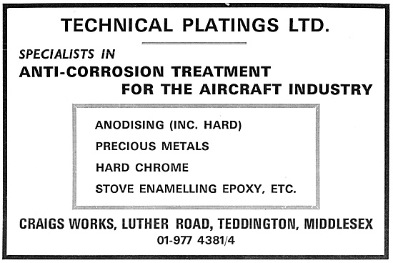 Technical Platings Anti-Corrosion Processes                      