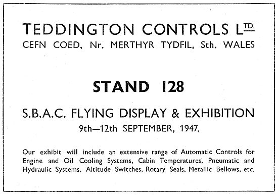 Teddington Controls SBAC 1947                                    