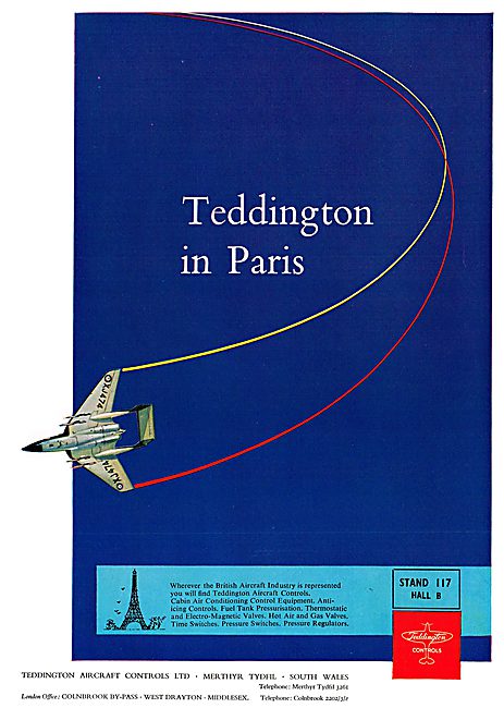Teddington Controls At The Paris Air Show 1961                   