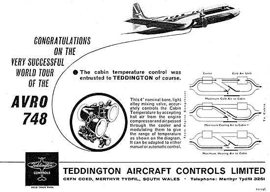 Teddington Aircraft Controls - Hot Air Valves                    