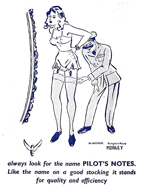 Tee Emm Pilots Notes Spoof Ads - Morley Ladies Wear              