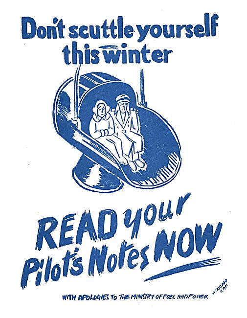 Tee Emm Pilots Notes Spoof Ads - Ministry Of Fuel & Power        