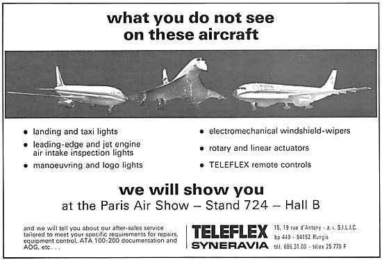 Teleflex Syneravia Aircraft Products 1973                        