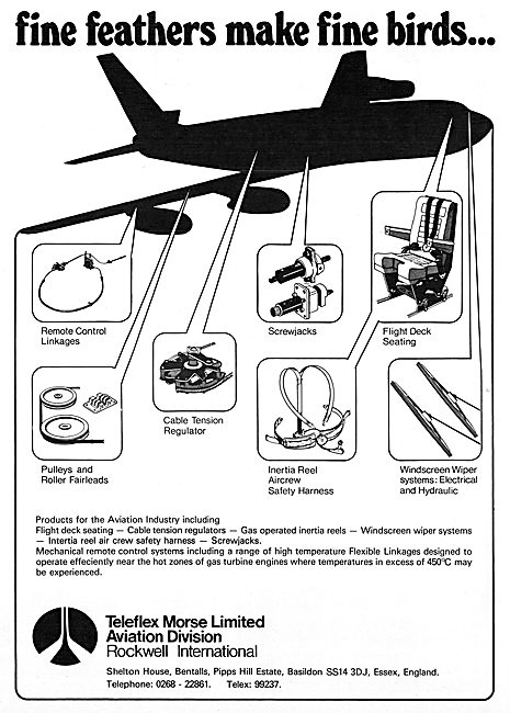 Teleflex Morse Controls & Flight Deck Seating                    