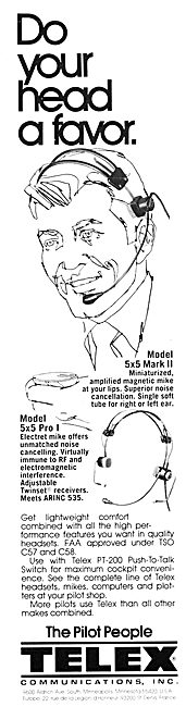 Telex 5 x 5 Mark II Headset                                      