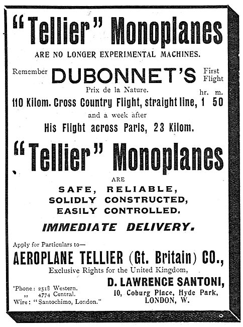 Tellier Monoplanes                                               