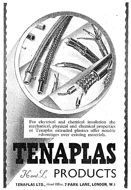 Tenaplas Extruded Plastic Products 1942 Advert                   