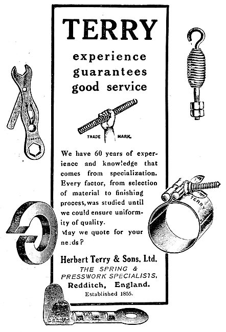 Herbert Terry & Sons. Springs, Presswork, Accessories & AGS Parts