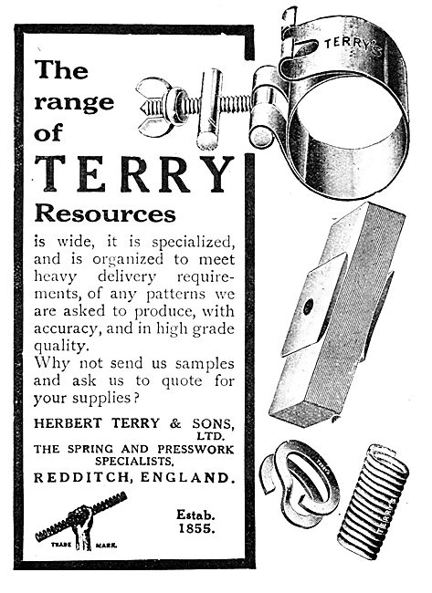 Herbert Terry & Sons. Springs, Presswork, Tools & AGS Parts      