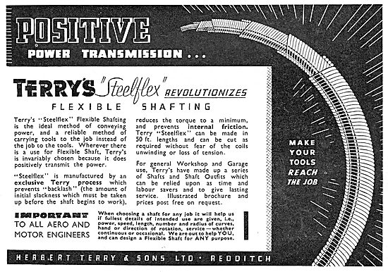 Terrys Steelflex Flexible Shafting                               