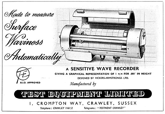 Test Equipment Ltd : Wind Tunnel Equipment. Test Instrumentation 