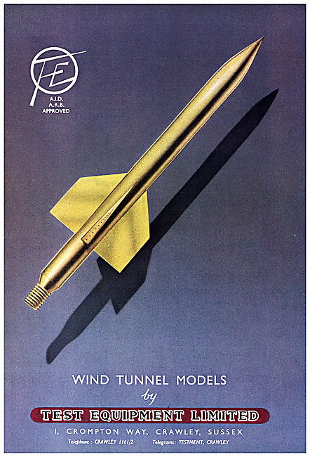 Test Equipment Ltd : Wind Tunnel Equipment. Test Instrumentation 