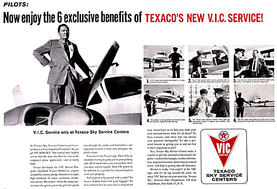 Texaco Aviation Fuels & Lubricants - Texaco Sky Service          