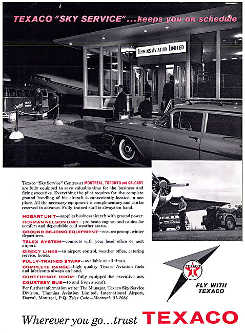 Texaco Aviation Fuels & Lubricants - Texaco Sky Service          