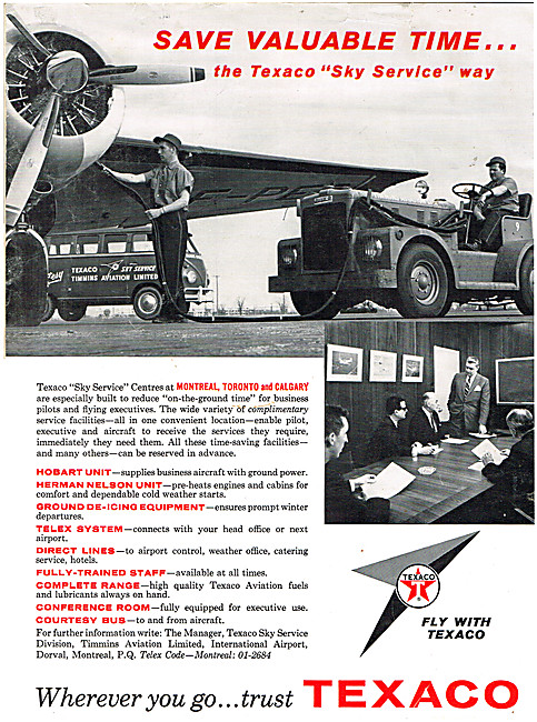 Texaco Aviation Fuels & Lubricants - Texaco Sky Service          