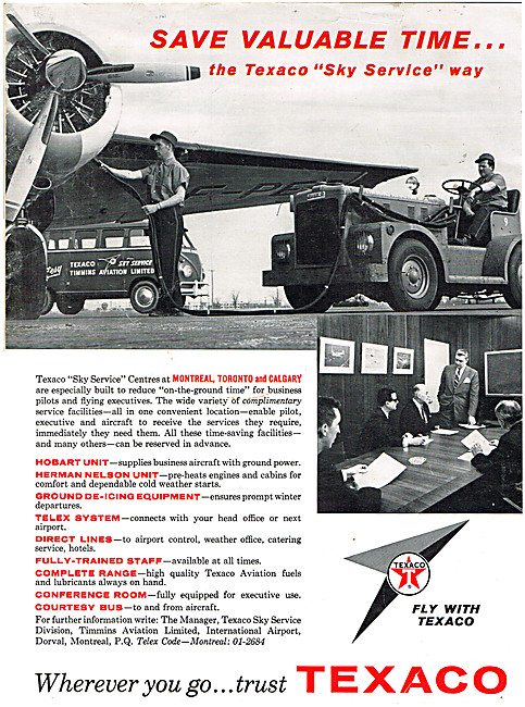 Texaco Aviation Fuels & Lubricants - Texaco Sky Service          