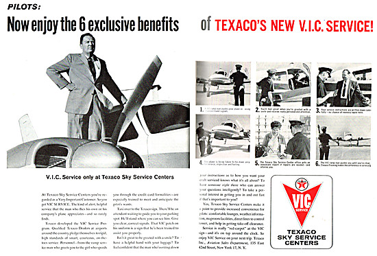 Texaco Aviation Fuels & Lubricants - Texaco Sky Service Centers  