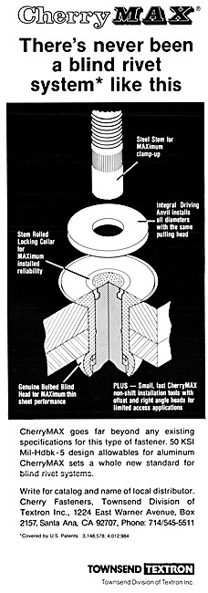 Textron CherryMax Blind Riveting System                          