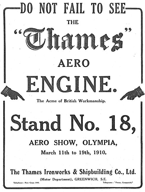 The Thames Aero Engine : The Acme Of British Workmanship         