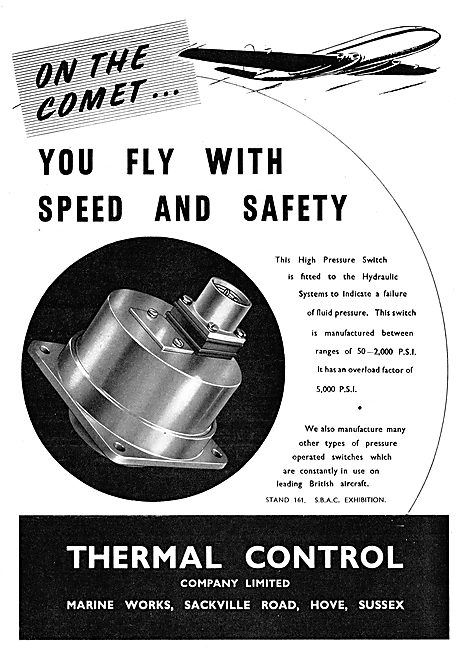 Thermal Control High Pressure Switches                           