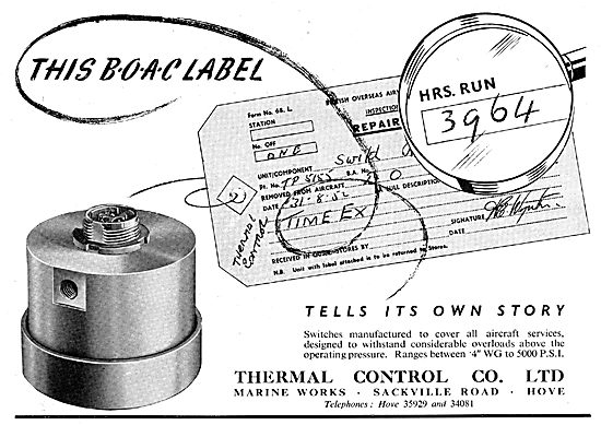 Thermal Control Re-Setting Fire Detectors & Pressure Switches    