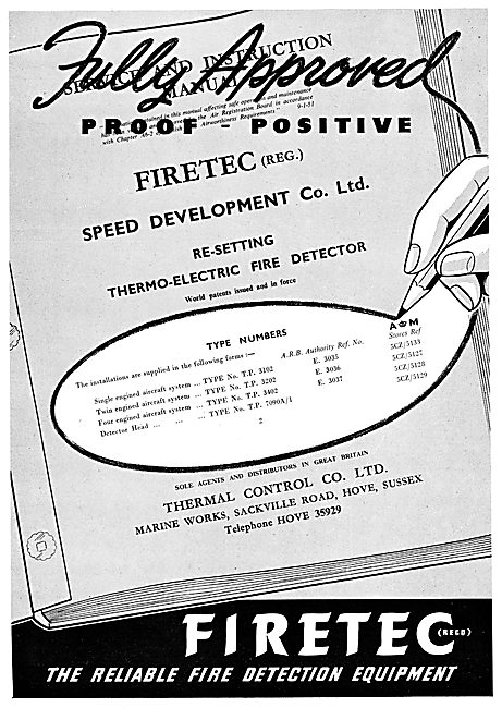 Thermal Control Firetec Re-Setting Thermo-Electric Fire Detector 