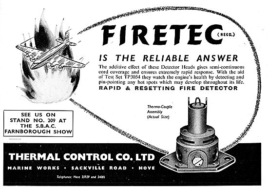 Thermal Control Firetec Fire Detector Heads                      