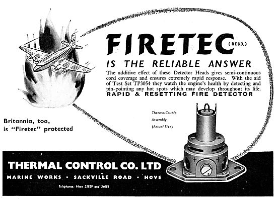 Thermal Control FIRETEC Fire Detectors                           