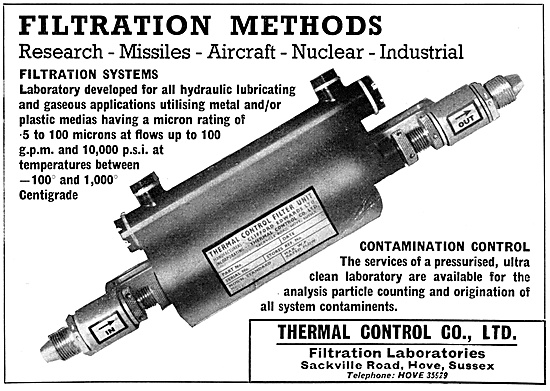 Thermal Control Filtration Systems                               